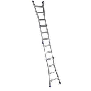 18 Ft. Height Multi-Position Ladder - Silver