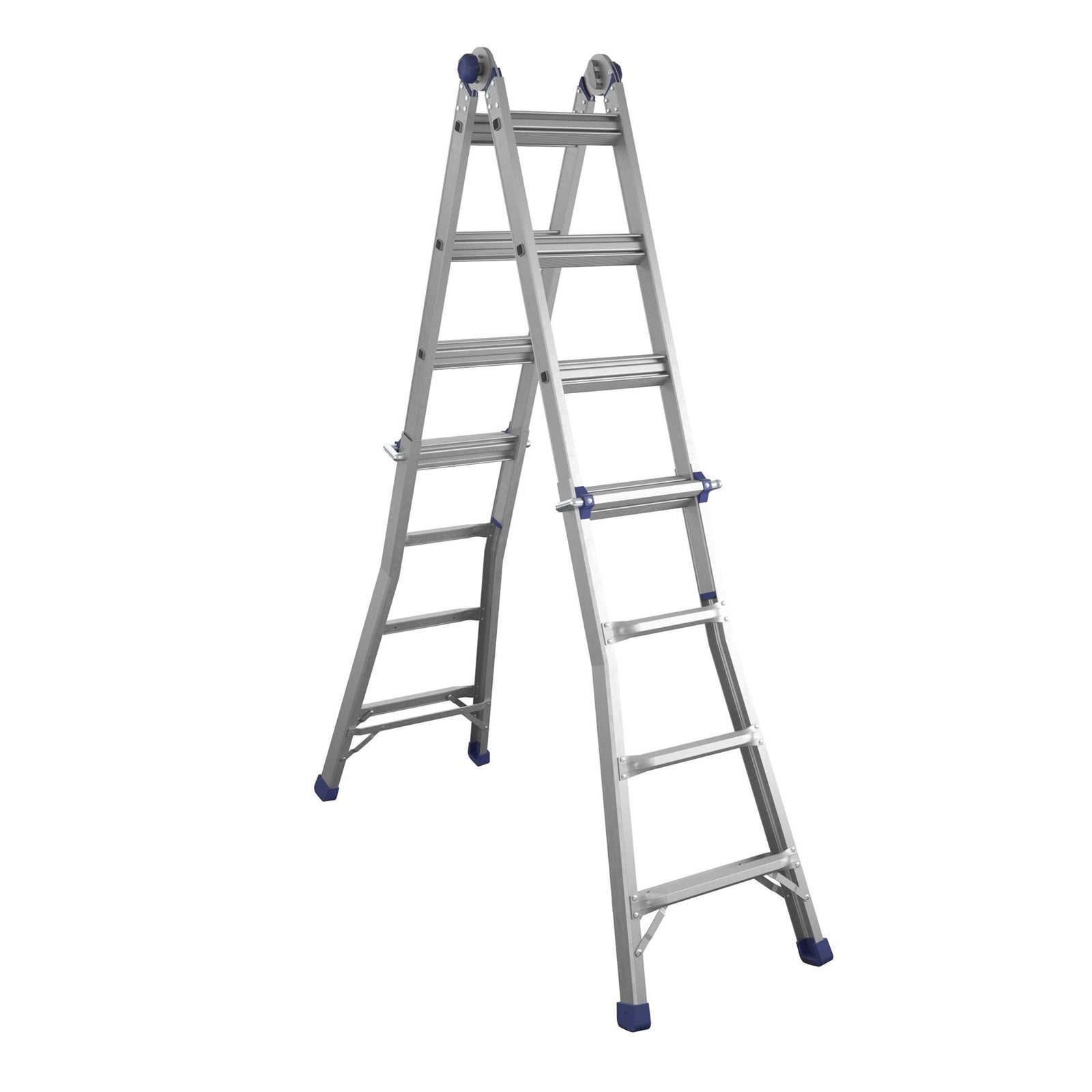 18 Ft. Height Multi-Position Ladder - Silver