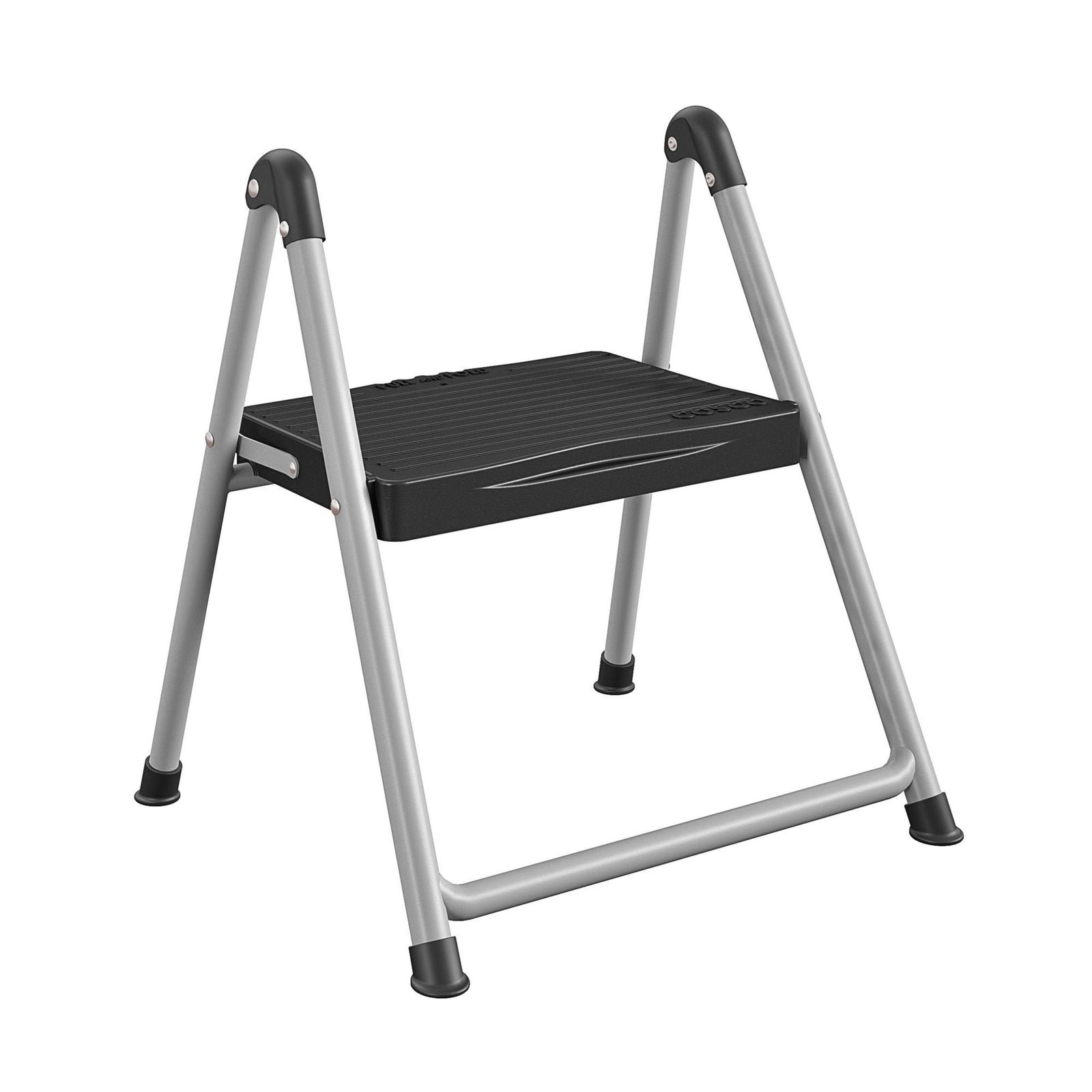 One-Step Step Stool without Handle - Platinum/Black - 1 Step 