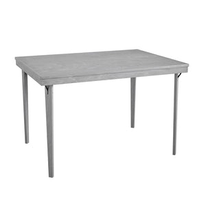 44" x 32" Solid Wood Folding Dining Table - Light Gray - N/A