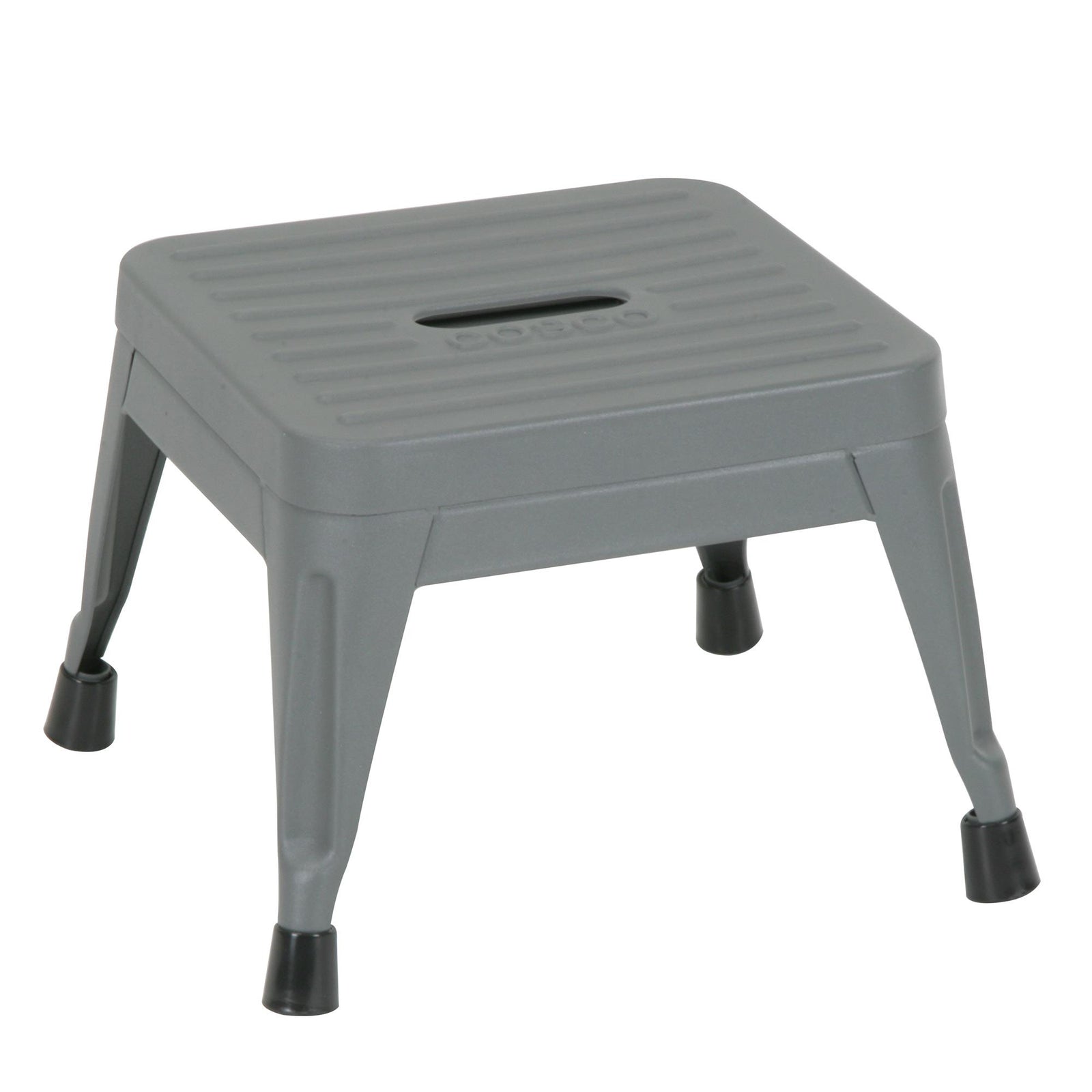 One-Step Stackable Steel Step Stool - Gray