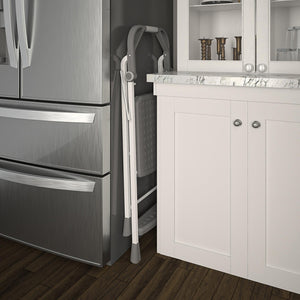 Kitchen Stepper™ Folding Step Stool - White / Grey - N/A