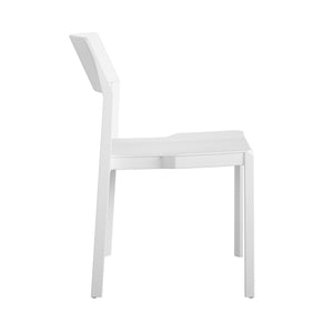 Novogratz Chandler Stacking Dining Chairs - White - N/A