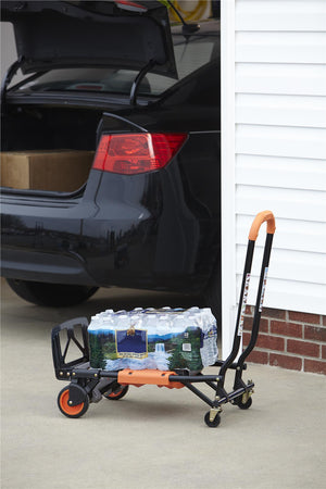 Shifter Multi-Position Folding Hand Truck and Cart - Orange - 1-Pack