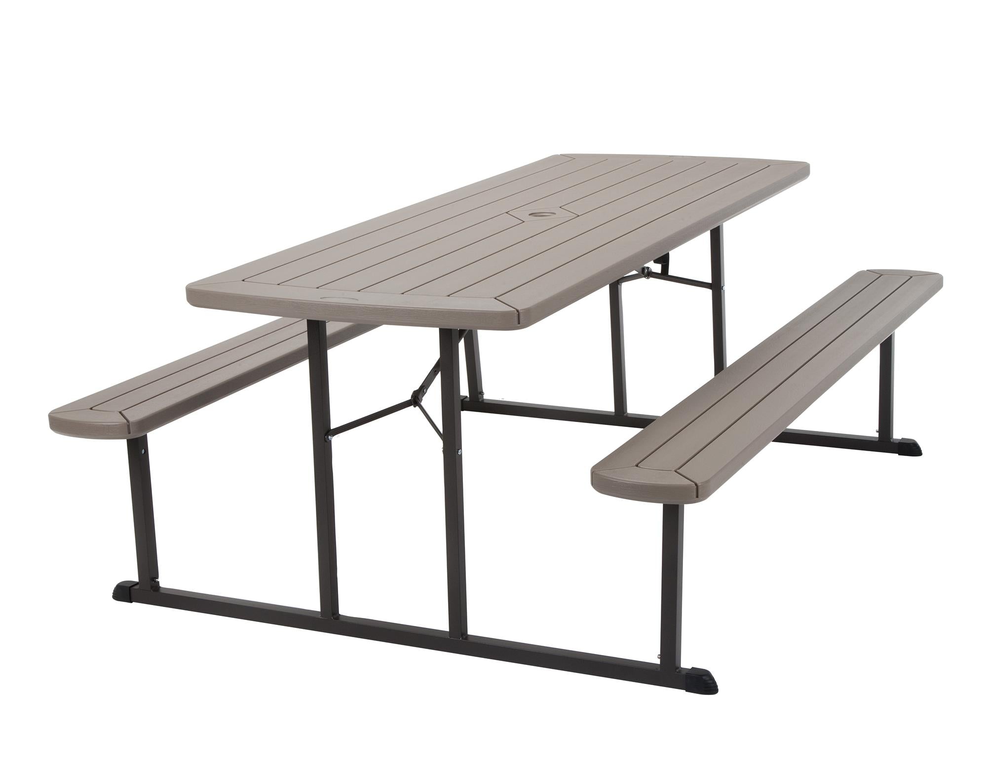 6 ft. Folding Picnic Table - Taupe