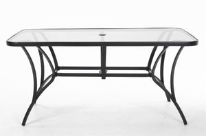 Paloma Steel Patio Dining Table - Gray